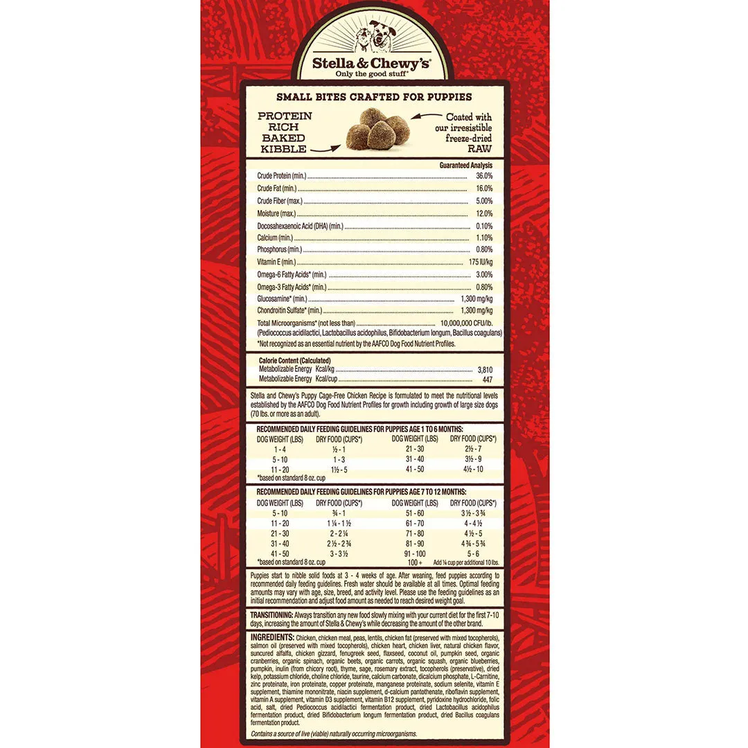 Stella & Chewy's - Cage-Free Chicken Raw Coated Kibble Puppy Dry Dog Food
