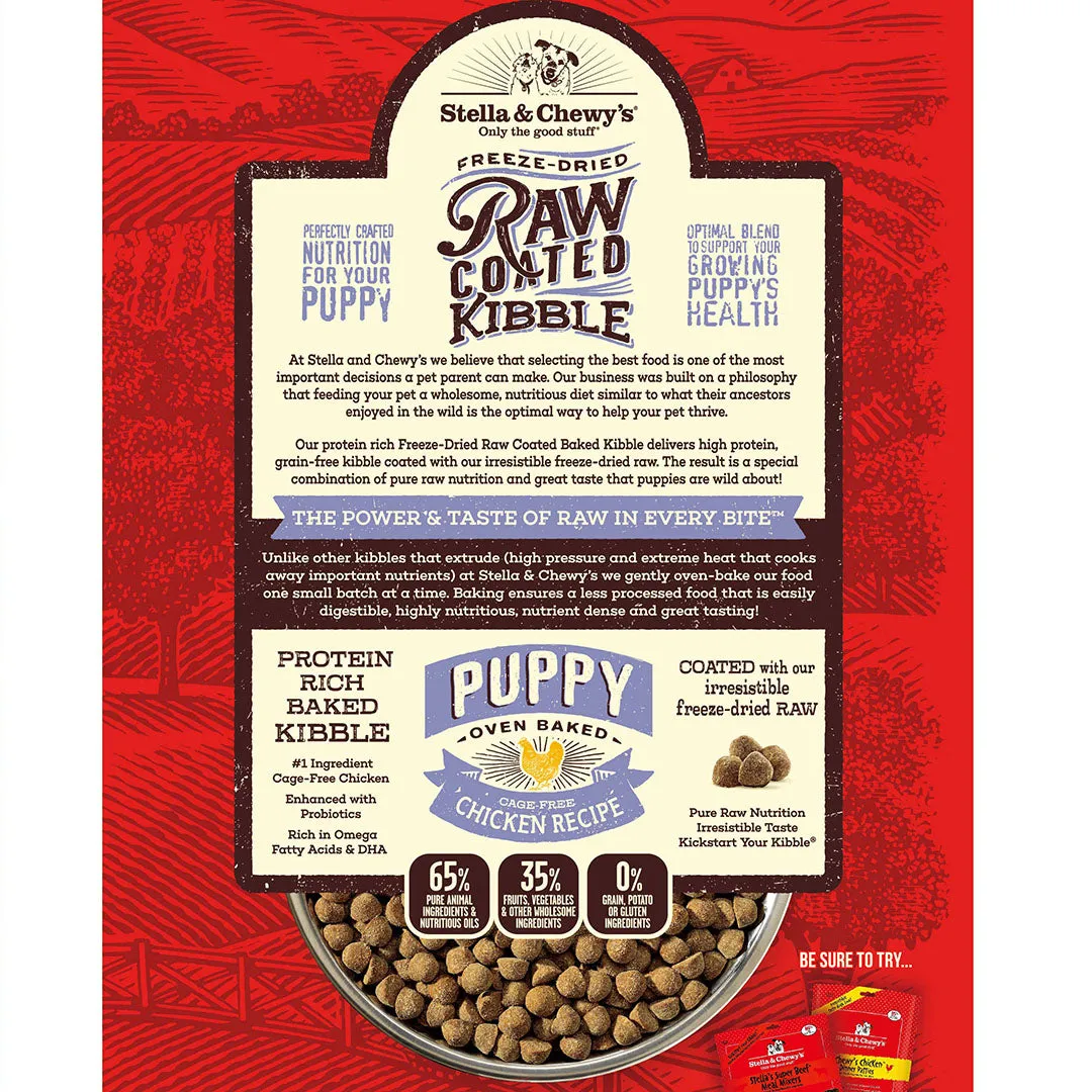 Stella & Chewy's Cage-Free Chicken Raw Coated Kibble Puppy Dry Food