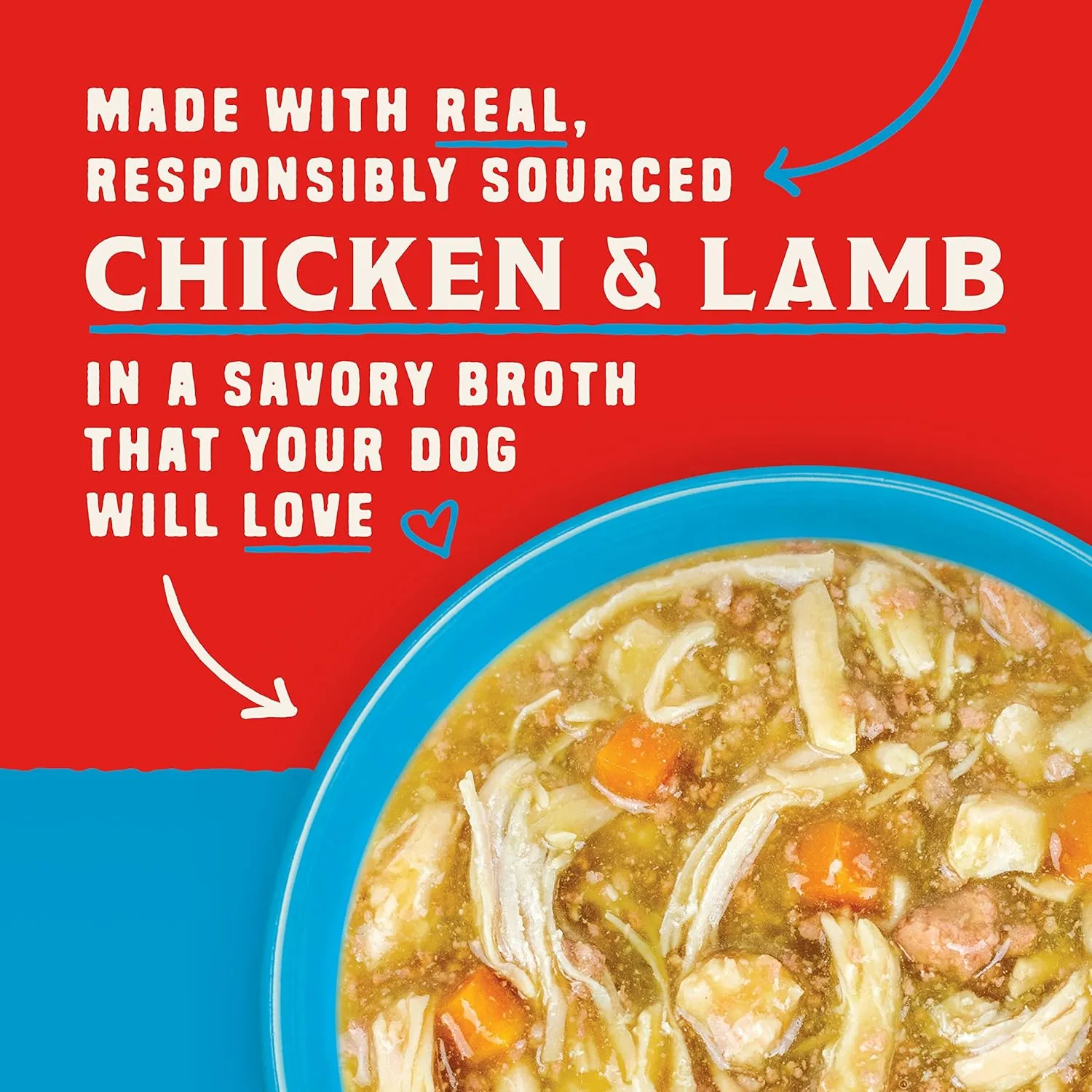 Stella & Chewy's Wild Red Wet Dog Food Chicken & Lamb Stew High Protein Recipe, 10 Ounce (Pack of 6)